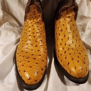 LAREDO OSTRICH Mens Size 13 EW Boots preowned worn once